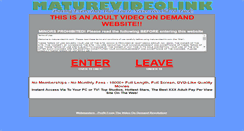 Desktop Screenshot of maturevideolink.com