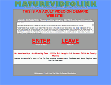 Tablet Screenshot of maturevideolink.com